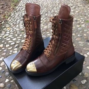 Chanel Martin biker boots